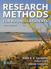 Research Methods for Business Students 9th