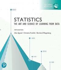 Statistics: The Art and Science of Learning from Data, Global Edition 5th