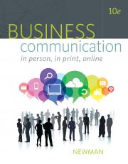 Business Communication: In Person, In Print, Online 10th