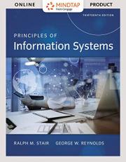 Principles of Information System - MindTap Access 13th