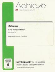 Achieve for Calculus: Early Transcendentals (1-Term Access)