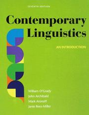 Contemporary Linguistics 7e and Study Guide for Contemporary Linguistics 7e