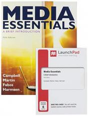 Media Essentials 5e and LaunchPad for Media Essentials 5e (1-Term Access) with LaunchPad