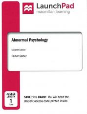 LaunchPad for Abnormal Psychology (1-Term Access)