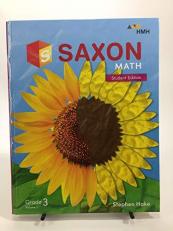 Saxon Math Student Edition Grade 3 Volume 1 HMH