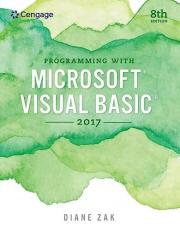 Programming with Microsoft Visual Basic 2017 8th