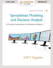 Spreadsheet Modeling & Decision Analysis: A Practical Introduction to Business Analytics - MindTap (12 Month)