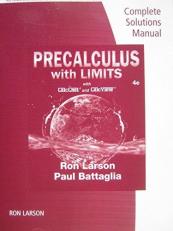 Precalculus with Limits Fourth Edition Complete Solutions Manual