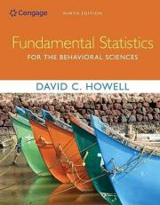 Bundle: Fundamental Statistics for the Behavioral Sciences, Loose-Leaf Version, 9th + MindTap Psychology, 1 Term (6 Months) Printed Access Card