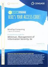 MindTap for Whitman/Mattord's Management of Information Security, 1 term Printed Access Card