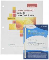 Bundle: Linux+ and LPIC-1 Guide to Linux Certification, Loose-Leaf Version, 5th + MindTap, 1 Term Printed Access Card