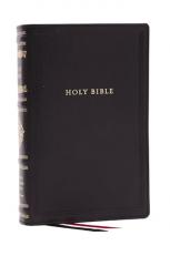 RSV Personal Size Bible with Cross References, Black Genuine Leather 