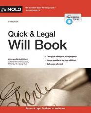 Quick and Legal Will Book 9th