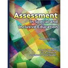 Assessment in Special and Inclusive Education 