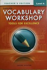 Vocabulary Workshop Level A Tools for Excellence (2022) Teacher's Edition 