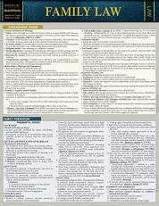 Family Law : A QuickStudy Laminated Reference Guide 3rd