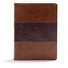 CSB Study Bible, Mahogany LeatherTouch : Faithful and True 