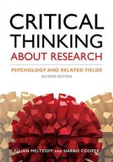 Critical Thinking about Research : Psychology and Related Fields 2nd