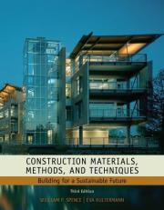 Construction Materials, Methods and Techniques : Building for a Sustainable Future 3rd