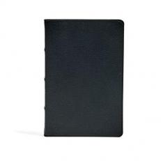 CSB Ultrathin Bible, Black Genuine Leather 