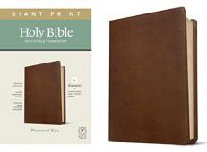 NLT Personal Size Giant Print Bible, Filament Enabled (LeatherLike, Rustic Brown, Red Letter) 