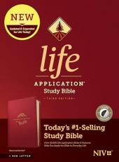 NIV Life Application Study Bible, Third Edition (Red Letter, Leatherlike, Berry, Indexed)