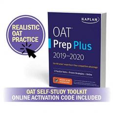 OAT Prep Plus 2023-2024: 2 Practice by Kaplan Test Prep