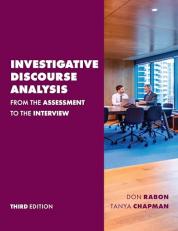 Investigative Discourse Analysis : Statements, Letters, and Transcripts 3rd