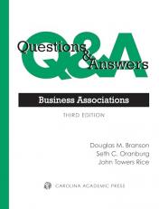 Questions and Answers: Business Associations 3rd