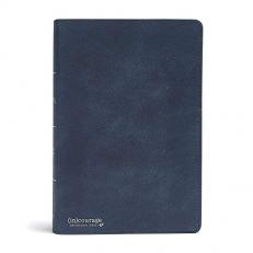 CSB (in)courage Devotional Bible, Navy Genuine Leather 