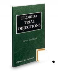 Florida Trial Objections, 6th