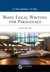 Basic Legal Writing for Paralegals 6th