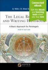 The Legal Research And Writing Handbook : A Basic Approach For Paralegals 9th