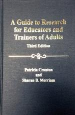 A Guide to Research for Educators and Trainers of Adults 