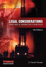 Legal Considerations for Fire and Emergency Services 4th