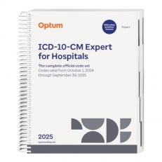 2025 ICD-10-CM Expert for Hospitals with guidelines (Spiral)