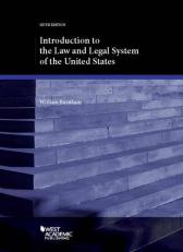 Introduction to the Law and Legal System of the United States 6th