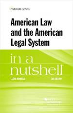 American Law and the American Legal System in a Nutshell 2nd