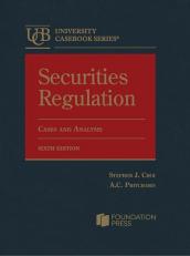 Securities Regulation, Cases and Analysis 6th