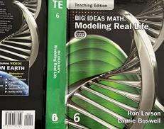 Big Ideas Math, Modeling Real Life, Grade 6, Teaching Edition, Common Core Edition, c. 2022, 9781637087459, 1637087454