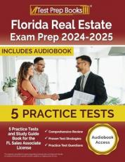 Florida Real Estate Exam Prep 2024-2025 : 5 Practice Tests and Study Guide Book for the FL Sales Associate License [Audiobook Access]