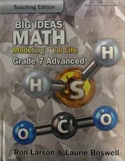 Big Ideas Math : Modeling Real Life grade 7