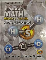 Big Ideas Math: Modeling Real Life Common Core - Grade 7 Advanced Teaching Edition, 9781642451993, 1642451991