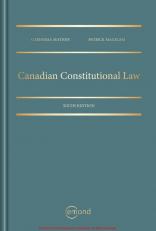 Canadian Constitutional Law 6th