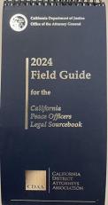 2024 Field Guide for the California Peace Officers Legal Sourcebook 