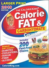 CalorieKing 2019 Larger Print Calorie, Fat and Carbohydrate Counter 