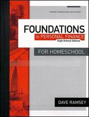 Foundations in Personal Finance Workbook High School Edition For Homeschool by Dave Ramsey Financial Peace Univeristy (Paperback) 