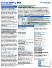 Introductory SQL Quick Reference Guide 