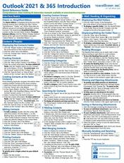 Microsoft Outlook 2021 & 365 Introductory Quick Reference Guide Laminated Cheat Sheet Training Guide 