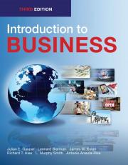 INTRODUCTION TO BUSINESS, Third Edition (PB-B/W)